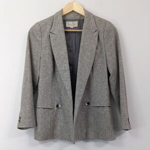 Vintage Tailored Double Breasted Blazer | Grey | Excellent condition